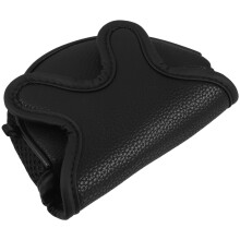 Zwarte Golf Mallet Putter En Iron Hoofdhoezen Van PU Leer