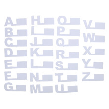 26St Vinyl Record Divider Plastic - Witte A-Z Album Letter Scheiders