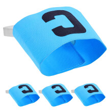 4St Duurzame Nylon Captain Armbanden Elastisch Voetbal Sport Gebruik