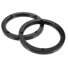 2St ABS Speaker Adapter Ringen Zwart Voor Auto Audio Verbetering