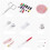 5X Sewing Kit,  Sewing Kit for Home Emergency, Sewing Supplies with Basic Sewing Threads, Needles, Basic Sewing Kit 5