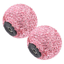 2St Duurzame Soft Clay Knop Met Kristal Voor En Dressoir