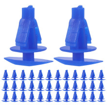 300St Blauwe Plastic Auto Clips Voor - En Raamafdichting Duurzaam