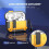 Protective Case - NOBRAND - AirPods Pro 2 - Hard TPU - Yellow - Security Lock 2