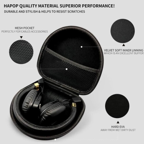 Custodia rigida per cuffie Bluetooth on-ear Marshall Major I/Major II/Mid 1