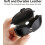 Genuine leather protective case compatible with Apple AirPods Pro 2, wireless charging case with keychain hook 3