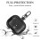 Genuine leather protective case compatible with Apple AirPods Pro 2, wireless charging case with keychain hook 4