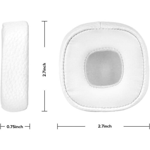 Coussinets d'oreille de rechange blancs pour casque Marshall Major III 2