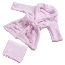 1Set Unisex Baby Badjas Coral Fleece En Warm Thuis