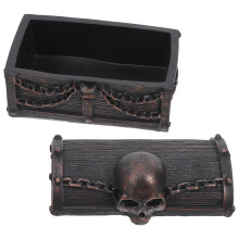 1Schedel Decoratieve Opbergkist Multifunctioneel Resin Kleine Box