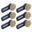 Duokon 10pcs Bronze Button Extenders, Universal Size Removable Buttons, Adjustable Sewing Buttons, Iron-on Sewing Studs 4