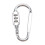 with combination padlock 3 digits numbers padlock carabiners silver 1