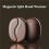 Coffee Bean Shape Magnetic Hand Warmer Split  Portable Double Sided Heating Rechargeable Warmer Winter  A 2