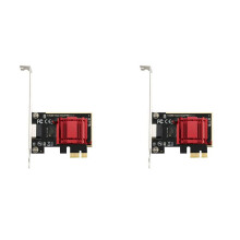 2X 2.5G PCI-E to RJ45 Network Card Wifi Receiver Gigabit Diskless Network Card Ethernet 2500Mbps 2.5Gbps for PC