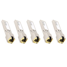 SFP Module RJ45 Gbic 10/100/1000 Connector SFP Copper RJ45 SFP Module Gigabit Ethernet Port 5Pcs