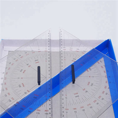 12X Chart Drawing Triangle Ruler for Ship Drawing 300mm Large-Scale Triangle Ruler 1