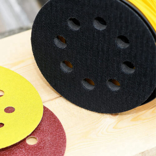 20 Pack Soft Density Interface Pads 5 Inch 8 Holes Hook and Loop Sponge Cushion Buffer Backing Pad Foam Interface Pads 2
