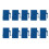 50Pcs RJ45 Connector  Jack Cat6 Extension Coupler Ethernet Network LAN Cat 6 Coupler Jacks Extend Adapter, 2