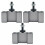6Pcs Quick Change Turning and Facing Lathe Tool Holder Bracket 250-001CNC Tool POST 3