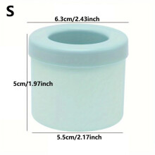 (Blue, 40 cubes) Creative Silicone Ice Cube Mold Round Ice Bucket Cup Mould Refrigerator Freeze Ice Maker for Party Barware Large