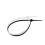 3mm x 150mm Auto Wire Push Cable Zip Tie Organizer White Black 500 Pcs 3