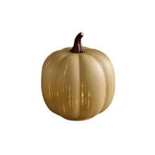 (S 200g, Beige) Twinkle LED Light Pumpkins, Timer Lighted Sparkling Starry Night Glass Pumpkins