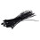 3mm x 150mm Auto Wire Push Cable Zip Tie Organizer White Black 500 Pcs 7