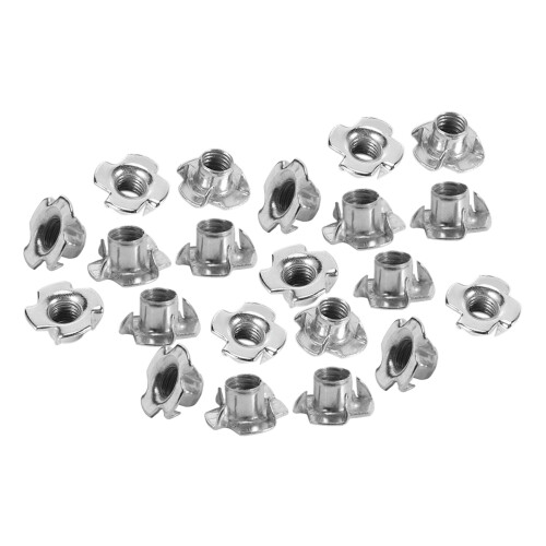 50St M8 Metall Captive T Nuts Pronged Tee Blind Nuts Metriska 2