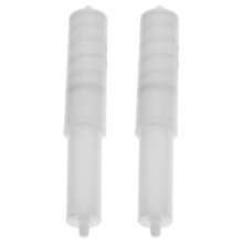 2St Telescopische Toiletpapierrol Voor Openbaar Toilet Wit Plastic