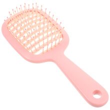 1X Compacte Roze Kam Voor Haarontwarring En Hoofdmassage