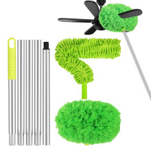 1Set Stevige Plafondreiniger Duster Met Afneembare Borstelkop