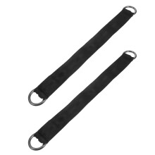 2St Hangbanden Voor Schommel Zwart Nylon Breed Antislip Ontwerp