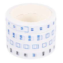 4 Stuks Washi Tape Wit Voor Planning En Tijdregistratie