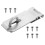 1Set Multifunctionele Rvs Hasplock Voor En Poort 1