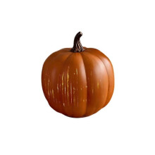 (L 300g, Orange) Twinkle LED Light Pumpkins, Timer Lighted Sparkling Starry Night Glass Pumpkins