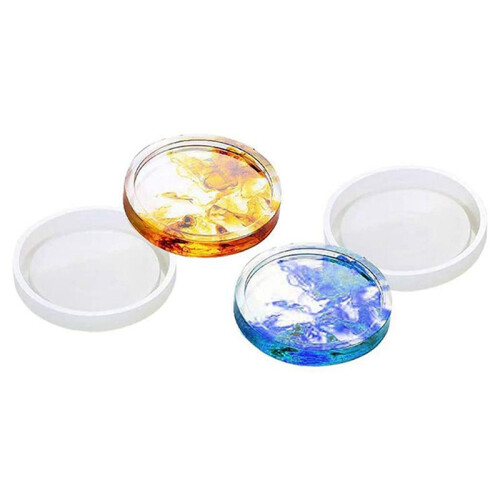 20 Pack Round Silicone Coaster Molds,Clear Epoxy Molds for Casting with Resin,Concrete,Cement and Polymer Clay 2