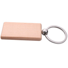 300Pcs Blank Rectangle Wooden Key Chain Diy Wood Keychains Key Tags Can Engrave Diy Gifts