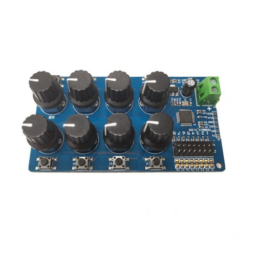8CH Rotary Knob Servo Driver 8 Channel/Way Controller Board Overcurrent Protection Servo Tester Servo Controller 1