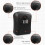 3X Key Lock Box, Wall-Mounted Zinc Alloy Key Box  4-Digit Combination Key Storage Lock Box 4