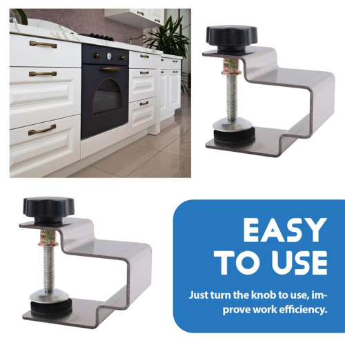 Drawer Front Installation Clamps, 2PCS Stainless Steel Cabinet Installation Clamps Tools for Drawer Front Panel 2