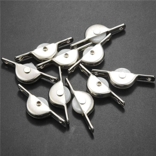 100Pcs Door Window Cupboard Drawer Bin Single Nylon Sliding Roller Pulley Wheel 1