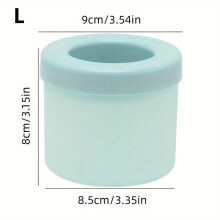 (Blue, 60 cubes) Creative Silicone Ice Cube Mold Round Ice Bucket Cup Mould Refrigerator Freeze Ice Maker for Party Barware Large