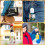 12 Pcs Sublimation Blank Keychains Heat Transfer Printing LED Acrylic KeyChains Lighted Keyrings Pendant, Rectangular 4