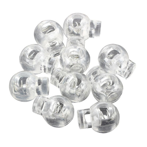 Plastic Toggle Spring Stop Single Hole String Cord Locks 50 Pcs 1