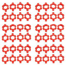 ÉCrou D'Haltère 48Pièces Séries, Écrou de Tige D'Haltère, Colliers Spinlock pour Barres D'Haltères Longs Accessoires de Sport de Formation