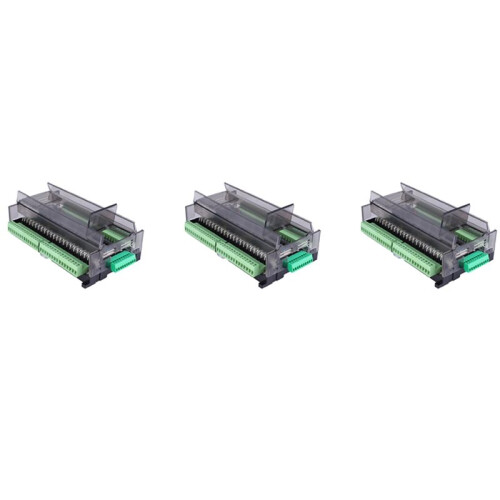 3X PLC Industrial Control Board Module FX3U-48MT Programmable Logic Controller 24 Input 24 Output 24V 1A