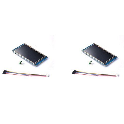 2X HMI LCD Touch Display NX8048T050 Interface Homem-Máquina de 5 Polegadas HMI Display Resistivo Série Aprimorada