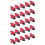 Plastic 12mm Toggle  Safety Cover Protector Cap Guard 25pcs Red 1