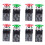 4X Red Green AC 250V 6A DPST Momentary Mushroom  Push Button 1