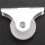 80 Pcs White Plastic 25mm Diameter Furniture Replacement Caster Wheel 8